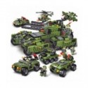 2020 710 Uds tanque de bloques de construcción vehículo avión niño juguetes figuras bloques educativos militar Compatible Leg...