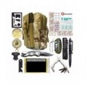 De Emergencia Kit de supervivencia de Kit de primeros auxilios SOS herramienta táctica linterna con Molle bolsa adecuado para...