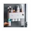 Set organizador de accesorios para baño, soporte automático para cepillos de dientes, dispensador de pasta de dientes, soport...