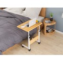 Mesa ajustable para computador madera clara Mesas