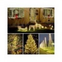 Led al aire libre guirnaldas de luces alimentadas por energía Solar de vacaciones de Navidad para Navidad jardín boda fiesta de 