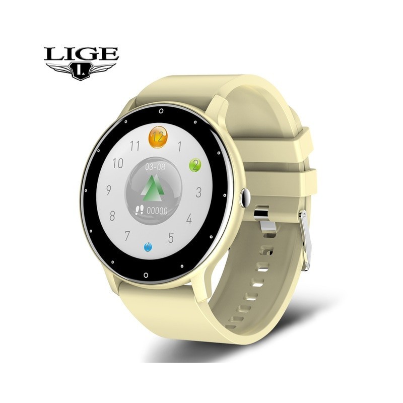LIGE-reloj inteligente para hombre, accesorio de pulsera resistente al agua IP67 con pantalla completamente táctil, Bluetooth y 