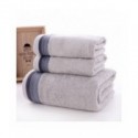 Conjunto de toallas de baño de fibra de bambú para adultos, toallitas de baño de alta absorción, para playa, 3 piezas