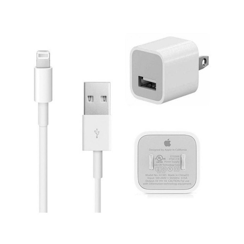 Apple USB Lighting Cable + Cargador Accesorios Celular