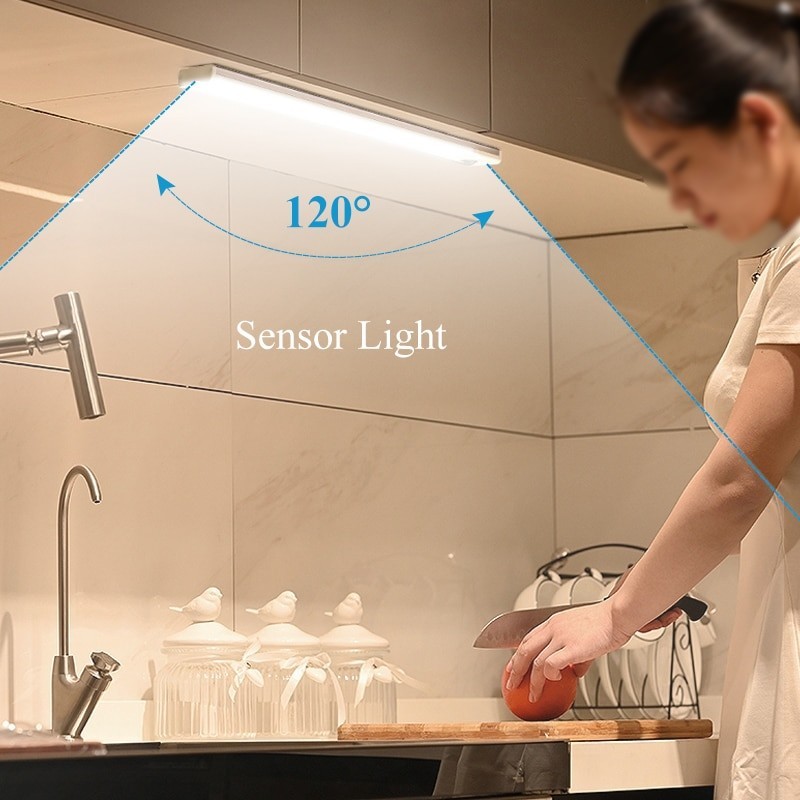 Inalámbrico de luz LED lámpara con Sensor de movimiento armario luces de armario 33cm para la habitación cocina bajo las luce...