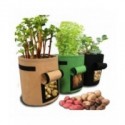 Bolsas de fieltro de 3 tamaños para cultivo de plantas, maceta de jardín de tela no tejida, bolsas de cultivo de vegetales pa...