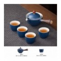 Juego de té hecho a mano con forma de flor, exquisita tetera de piedra, ceremonia china, regalo, taza de té de GungFu, único ...