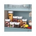 Contenedores de plástico para almacenamiento de alimentos, juego de cajas de cocina con tapa, refrigerador, rejilla sellada t...