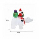 Muñeco de nieve inflable de Navidad de 1,5 m/1,8 m, figura de luz LED nocturna, juguetes para jardín, decoraciones navideñas ...
