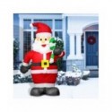 Muñeco de nieve inflable de Navidad de 1,5 m/1,8 m, figura de luz LED nocturna, juguetes para jardín, decoraciones navideñas ...
