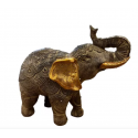 Figura elefante decorativo dorado Decoración