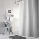 Forro de cortina de baño blanca 180x180 cm. Marca Palermo Inicio