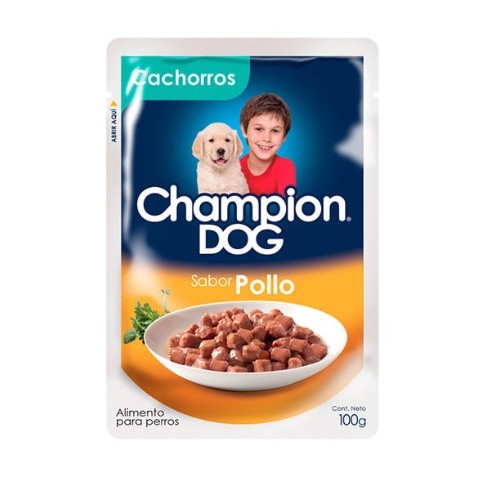Alimento para Perros. Champion Dog Pouch P&P 24x100 grs Mascotas