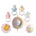 Bebé Rattles Crib móviles juguete titular giratorio móvil cama campana Musical caja proyección 0-12 meses recién nacido bebé ...